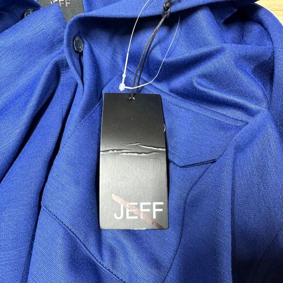 Jeff NWT Midwood Long Sleeve Button Down Shirt Denim Blue Size M Style JJ1020 - Picture 6 of 11